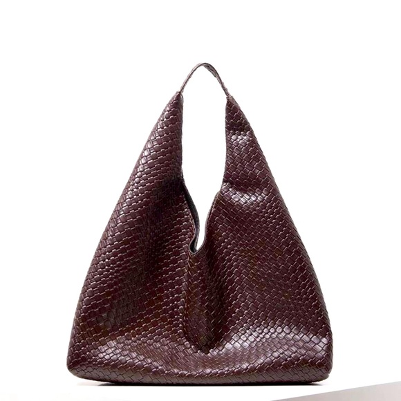 Michelle Bag! Coco Brown Weave Purse New! - Picture 6 of 7